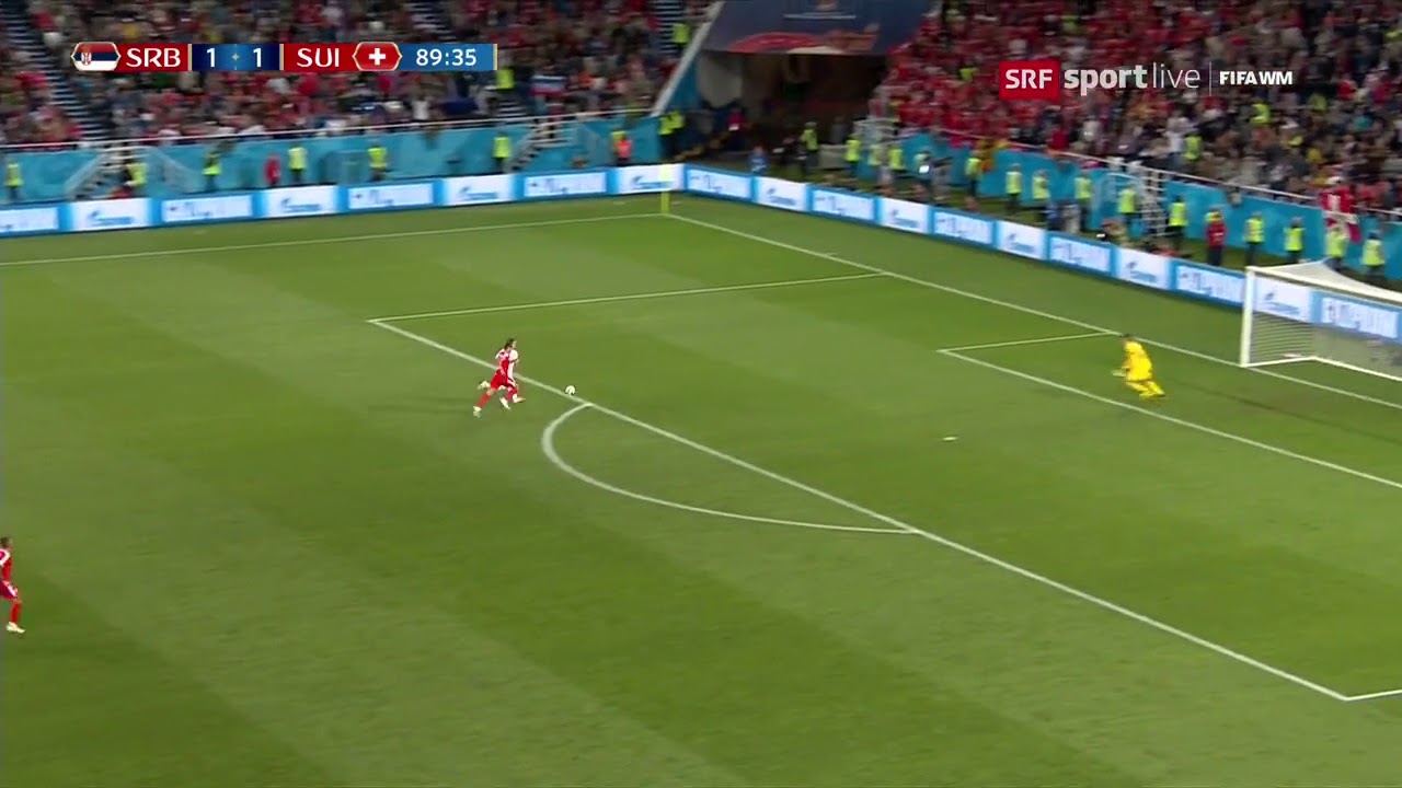 FIFA World Cup 2018 Switzerland - Serbia | 90' Shaqiri turns the Game! Swiss Commentator goes crazy!