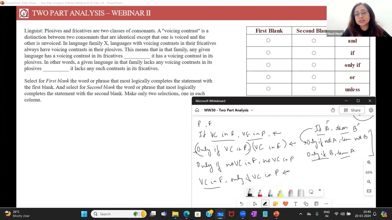 Two Part Analysis - A Tough Official Question - Plosives & Fricatives