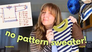 How I Knit a Sweater Without a Pattern | Self Drafting 101 (PetiteKnit Inspired) I Got Bored Half Way Through Drafting A Sweater Pattern And Rewrote My Entire Website
