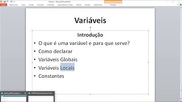 4.4 - Variáveis Locais, globais e Constantes (Curso Arduino Aula 18)