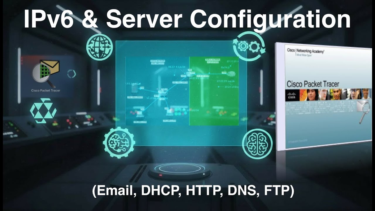 IPv6 & Server Configuration in CLI | DHCP, DNS, Email, HTTP, FTP | Packet Tracer