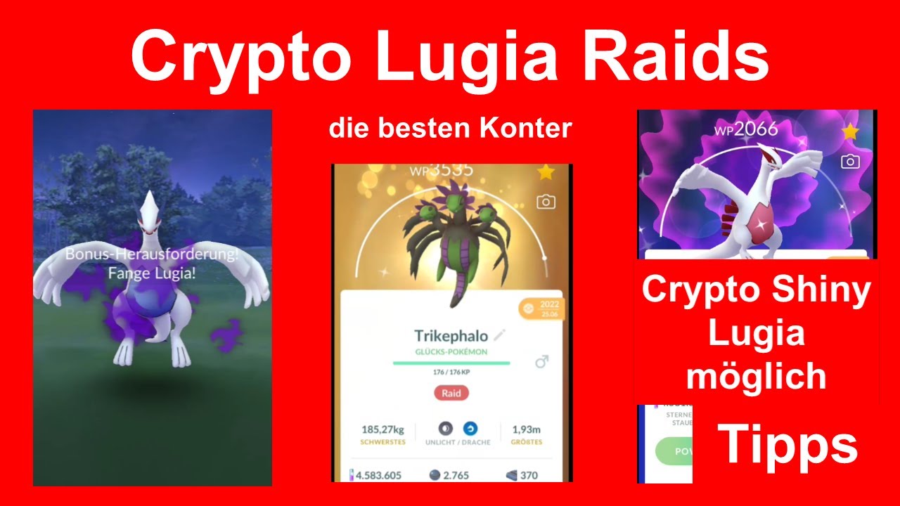 Crypto Lugia in 5er crypto Raids besiegen, die besten Konter und Tipps -  Pokemon GO Deutsch 446
