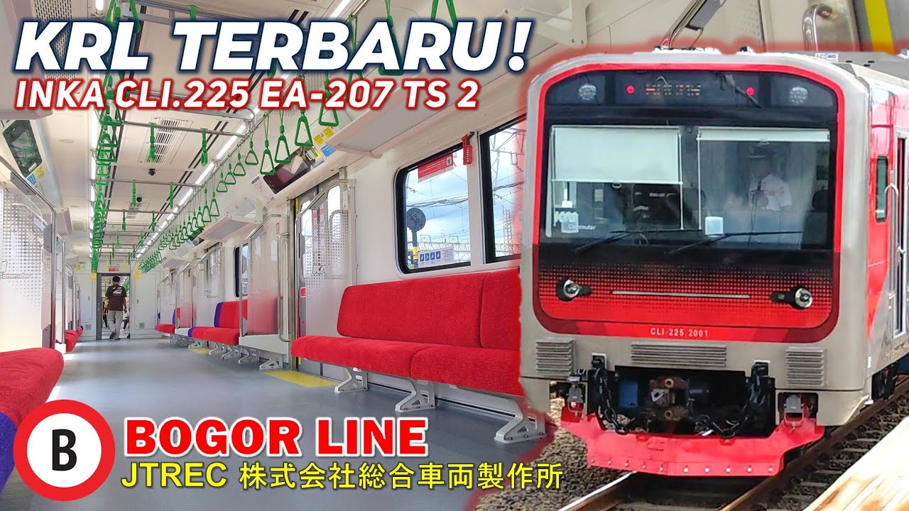 AKHIRNYA KERETA KRL BUATAN INDONESIA BERDINAS !! Trip Naik KRL INKA CLI.225 EA-207 ke Jakarta Kota