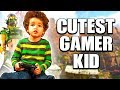 APEX LEGENDS CUTEST GAMER KID EVER! WE DESTROYED THE WHOLE LOBBY!