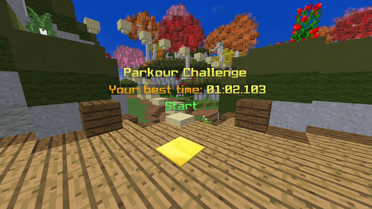 Hypixel Wool Wars Parkour Speedrun All Checkpoints - 