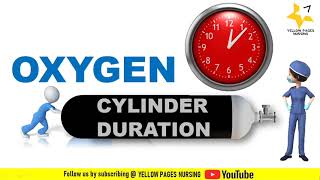 Oxygen cylinder duration | Oxygen Tank Duration | How long will oxygen cylinder last? |