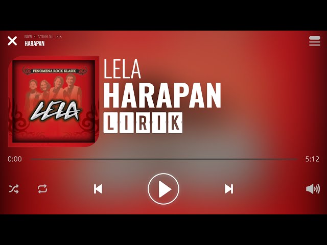 Lela - Harapan [Lirik] class=