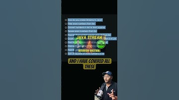 Java Stream Interview Questions ✅ Super Easy ✅ #java #interview #coding