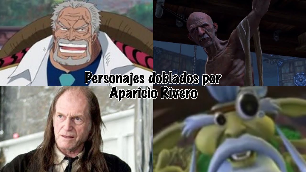 Personajes doblados por Aparicio Rivero (Monkey D. Garp, Argus Filch) | roddSoulSilver