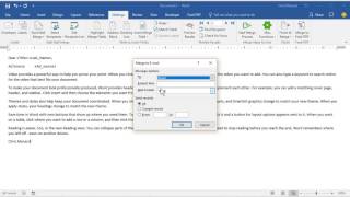 Mail Merge with Outlook, Word, and Excel by Chris Menard