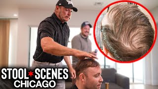 Brian Urlacher Gives White Sox Dave Personal Hair Consultation