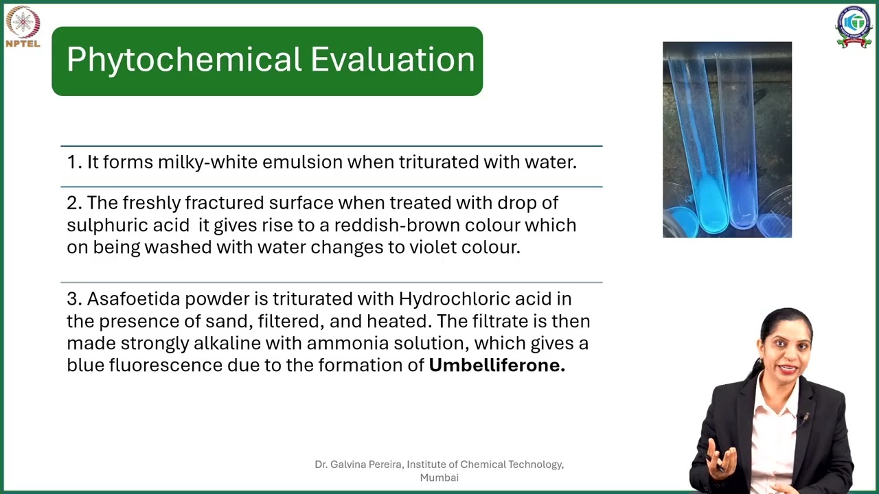 Week 9: Lecture 43: Oleo-gum-resins containing drugs