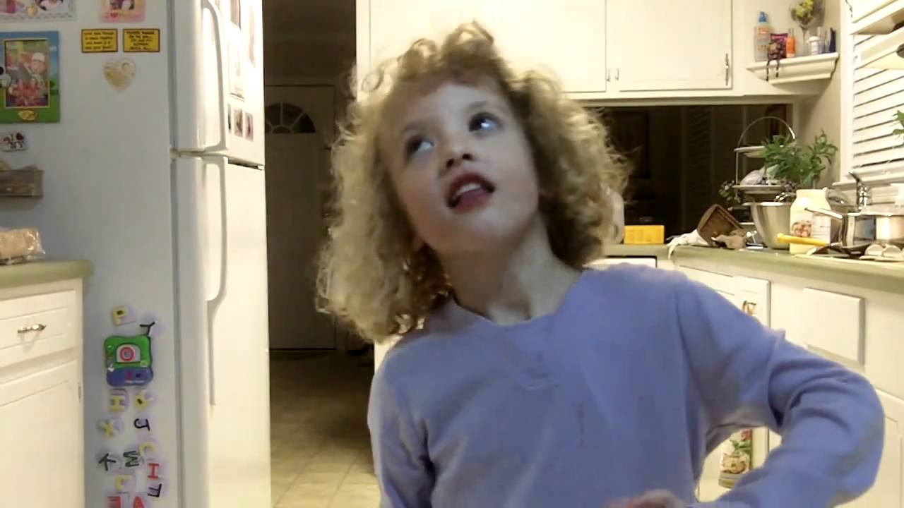 4 yr old Kailyn singing "Brick Wall Waterfall" YouTube