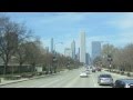 MVI 2268 2014-04-19 Chicago Skyline seen from Lakeshore Drive from South to North