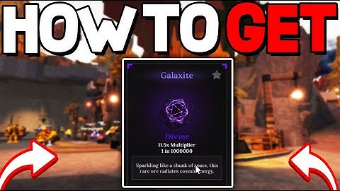 How To GET GALAXITE In The Forge! Roblox