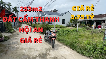 Bán đất Hội An 253m2 full thổ cư, ngay Rừng dừa bảy mẫu Cẩm Thanh, dân cư đông, giá chủ bán rẻ.