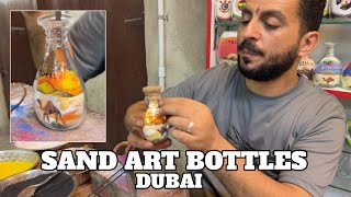 DUBAI “SAND ART BOTTLE” with Egyptian Sand Artist