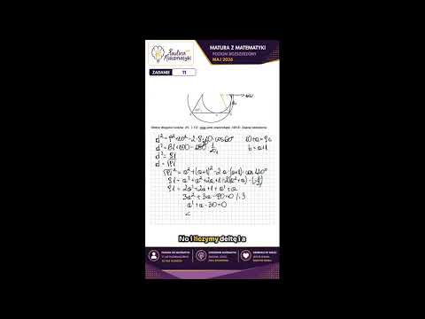 🧠 Matura Exam 2026 (Extended Level) | Problem 11 – The solution CKE is looking for