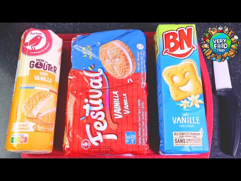 Are these vanilla sandwich cookies any good? BN VS Auchan VS Festival (there are some surprises)