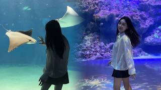 There s a dreamy aquarium in Taoyuan Taiwan Korean girl living in Taiwan Vlog