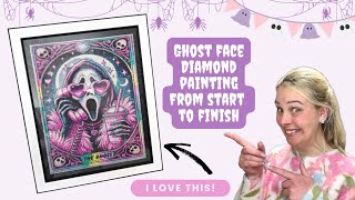 START TO FINISH. Watch this unfold in this sped-up video. Shein Ghost Face Diamond Painting!