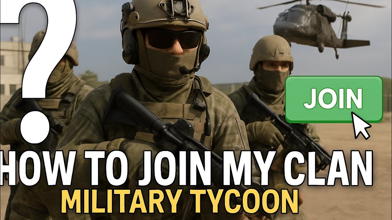 How to join my clan in military tycoon roblox? - YouTube