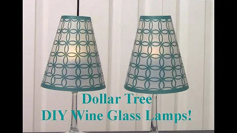 DIY Dollar Tree Wine Glass Lamps