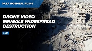 RAW VIDEO: Drone shows destroyed Gaza hospitals amid fragile truce, World Health Organization says