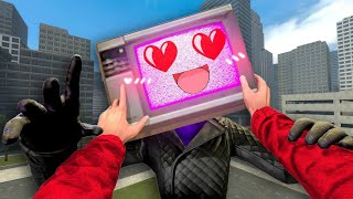 TV WOMAN LOVE in NEW YORK with TV MAN vs SKIBIDI TOILETS Garry’s Mod