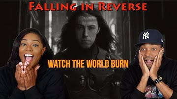 First time hearing Falling In Reverse “Watch The World Burn" Reaction | Asia and BJ