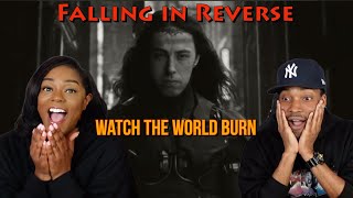 First time hearing Falling In Reverse “Watch The World Burn' Reaction | Asia and BJ