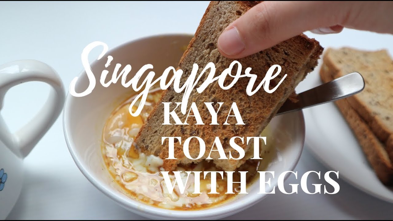 How to Make Singapore Kaya Toast with Eggs (No Music) (ASMR) YouTube
