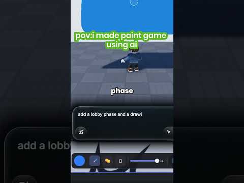 Making a paint Roblox game using AI in 10 seconds #roblox #robloxdev