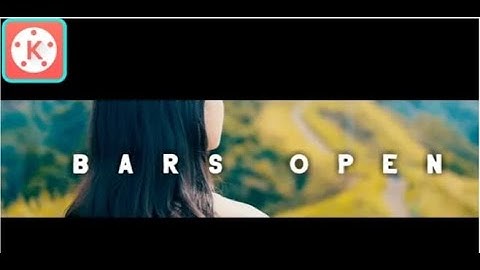 How To Make Black Bars Open Cinematic Effect In Kinemaster || Kinemaster Tutorial 👌😎