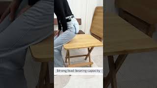 Famous Solid wood folding table and chair  #wood  #folding  #table  #chair  #shorts Wealth