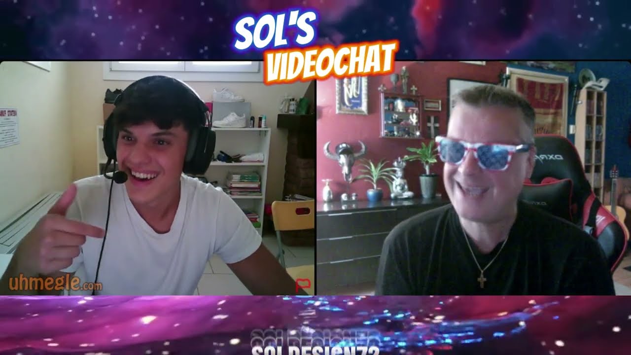 Sol's videochat - Bringing flowers on Omegle