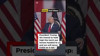 Trump's Powerful Memorial Day Message: "Never Let it Fall" #news