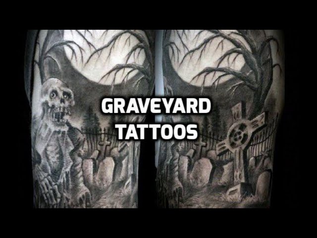 BEYOND THE GRAVE | GRAVEYARD TATTOO TIME-LAPSE BY JAKE OMEN - YouTube