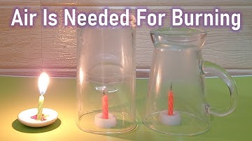Air Is Needed For Burning - Activity/Experiment For Kids At Home