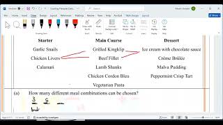 🍴 “Menu Math: Counting Meal Combinations with the Counting Principle”