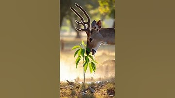 deer saved mango tree from drying up by watering it 😭🌳 #ai #tree #save#deer