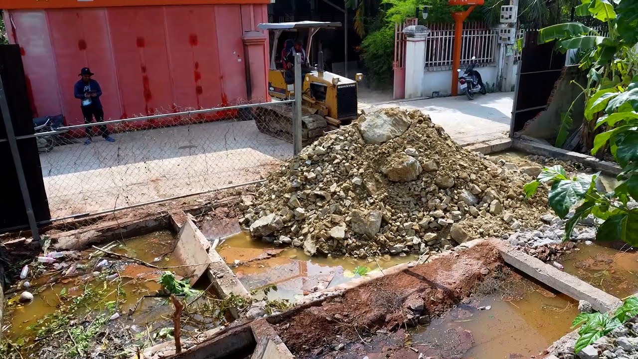 OMG !! Start Project Delete Pit Ancients Before House Complete 100% by Dozer D20 with dump truck