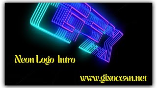 Free Neon Logo Reveal Intro Template for Professional Video Introductions