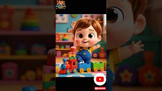 Color Blocks Train Adventure for Kids | Baby Learning Video#kidssongs #shorts