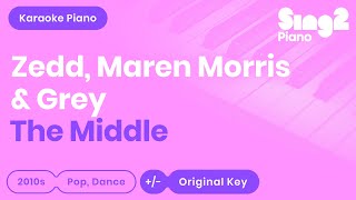 The Middle (Piano Karaoke Instrumental) Zedd, Maren Morris & Grey