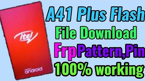 How to Itel A41 Plus Flash File download | Itel A41 Plus Flashing | itel A41 Plus Pattern lock |