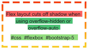 Flex layout cuts off shadow when using overflow-hidden or overflow-auto