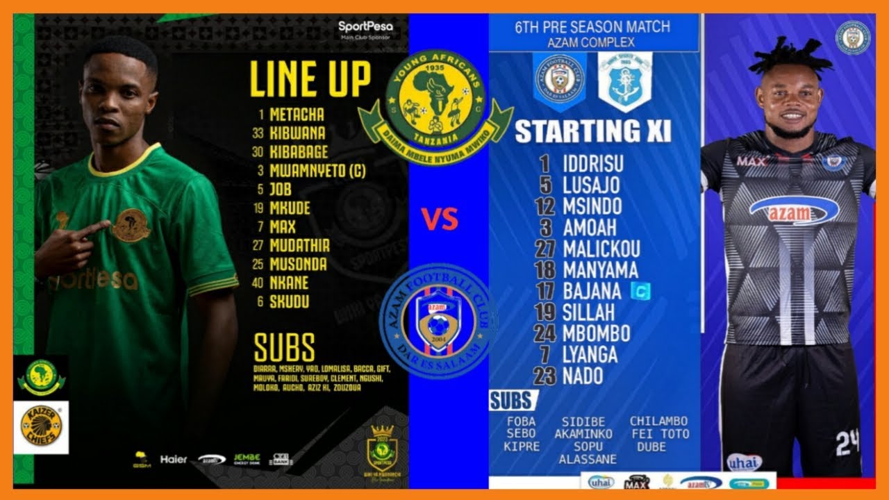 HIVI APA VIKOSI VYA LEO YANGA VS AZAM NGAO YA JAMII SKUDU NDANI hivi-apa-vikosi-vya-leo-yanga-vs-azam-ngao-ya-jamii-skudu-ndani