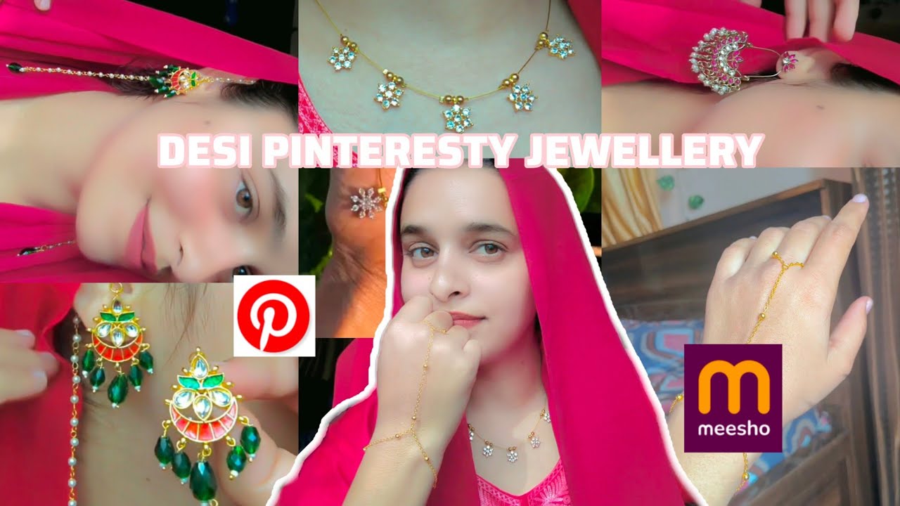 Pinteresty Jewellery from Meesho ✨🎀 | Anti tarnish ❌✅#meeshohaul #jewellerycollection 