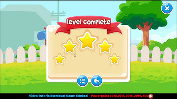 #Tutorial8 - Membuat Game Edukasi di Powerpoint  (Membuat Slide Interaktif Level Complate)